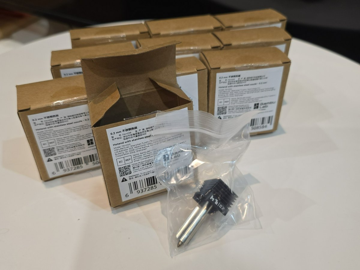 Хотенд с соплом 0.2 мм из нержавеющей стали стали - фото 2