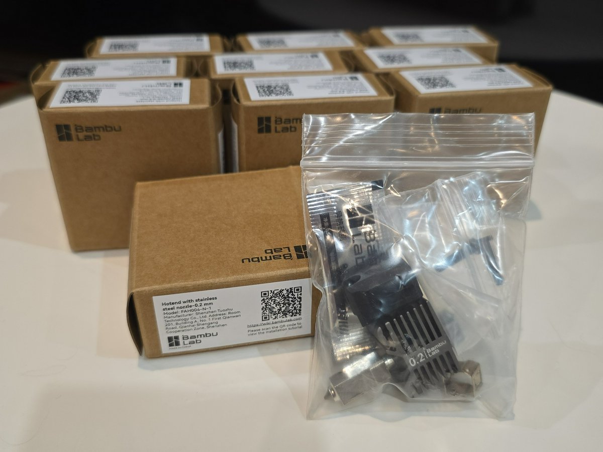 Хотенд с соплом 0.2 мм из нержавеющей стали стали - фото 2