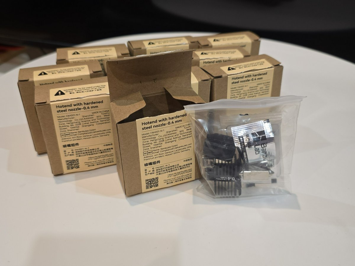 Хотенд с соплом 0.4 мм из закаленной стали - фото 2